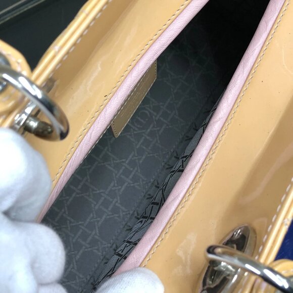 Christian Dior Cannage Lady Dior Patent Leather Tote Bag jp983-110425 - Picture 13 of 16